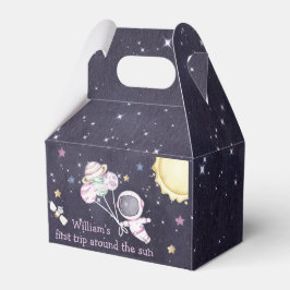 Weltraumplaneten Junge Galaxy Erste Reise Geburtst Geschenkschachtel