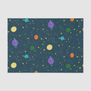 Weltraumplaneten & Sterne in der unbekannten Galax Seidenpapier