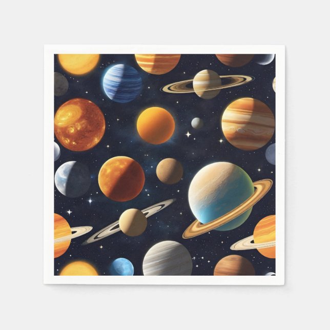Weltraumplanungen 2 serviette (Vorderseite)