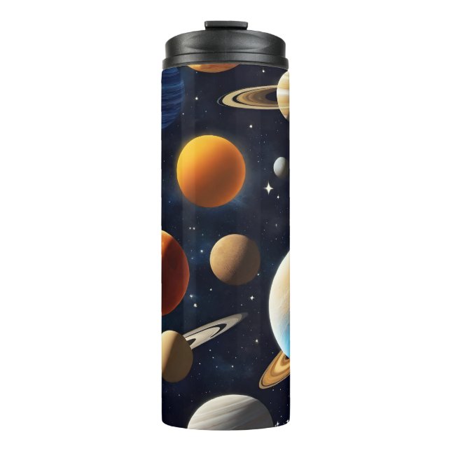Weltraumplanungen 2 thermosbecher (Vorderseite)