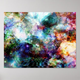 Weltraumpyramiden Poster