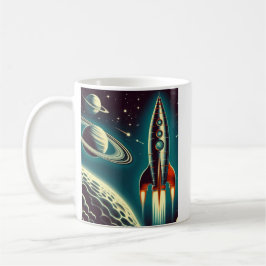Weltraumrakete Kaffeetasse