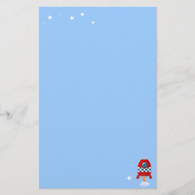 Weltraumrakete - stationär briefpapier (Vorderseite)