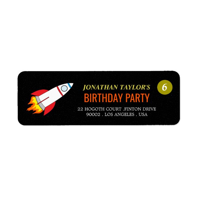 Weltraumrakete zum Geburtstag des Mondes (Vorne)