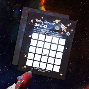 Weltraumraketenplanets Boy Baby Shooter Bingo