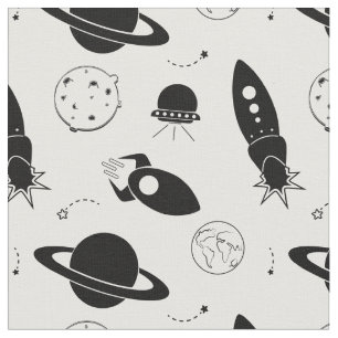 Weltraumraketenschiff Stoff