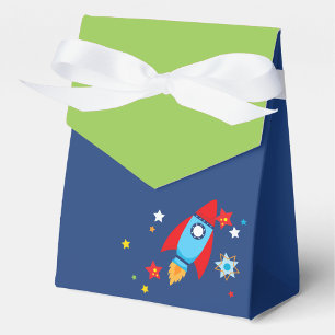 Weltraumraketenwerfer und Grüne Geschenkboxen Geschenkschachtel