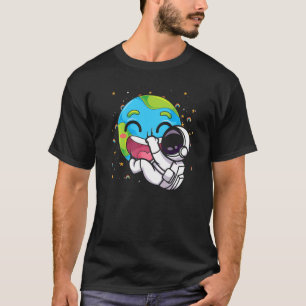 Weltraumraumflugzeug Earth Universe Astronomie Pla T-Shirt