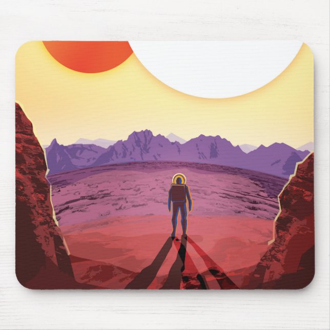 Weltraumreiseziel Planet-Abenteuer Mousepad (Vorne)
