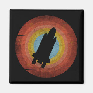 WELTRAUMSCHIFF VINTAGE RETRO MAGNET