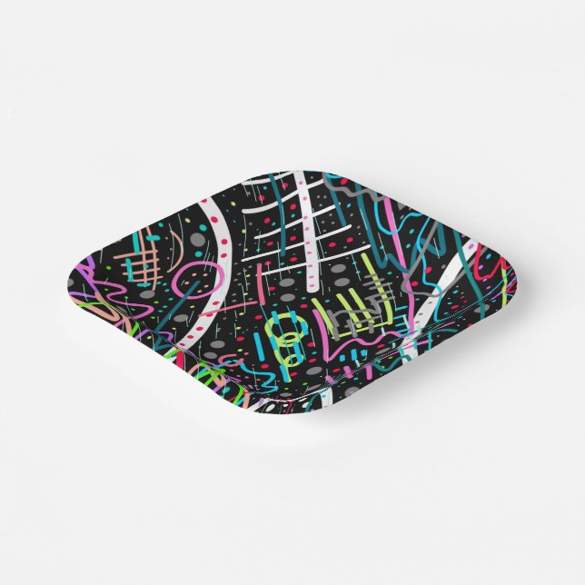 Weltraumschimmel Pappteller (Gewinkelt)