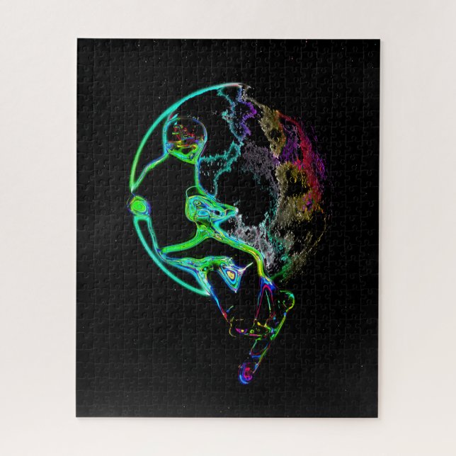 Weltraumschootting - Fliegender Scooter (Vertikal)