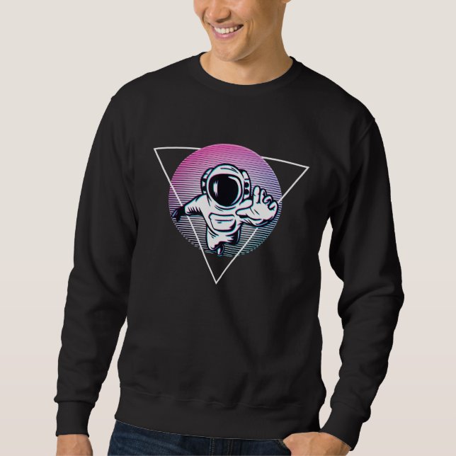 Weltraumspaziergang Astronauten Spaceman Lunar Gal Sweatshirt (Vorderseite)