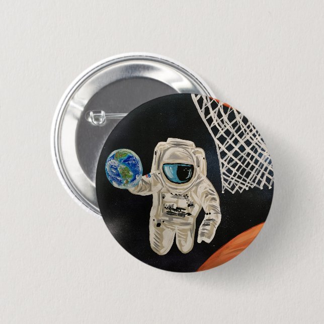 Weltraumspiele Button (Vorne & Hinten)