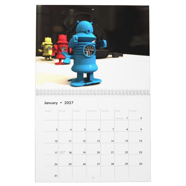 Weltraumspielzeugkalender Kalender (Jan 2027)