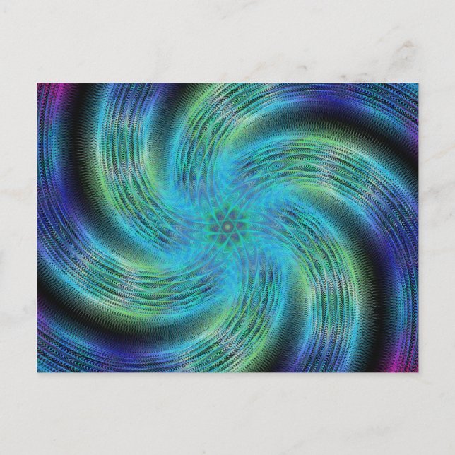 Weltraumspirale Postkarte (Vorderseite)