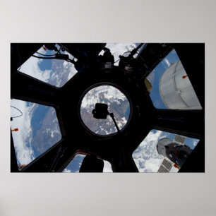 Weltraumstation-Kuppel Poster