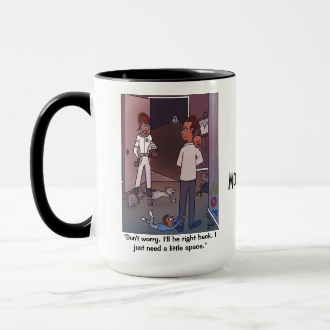 Weltraumtag Große Tasse (Links)