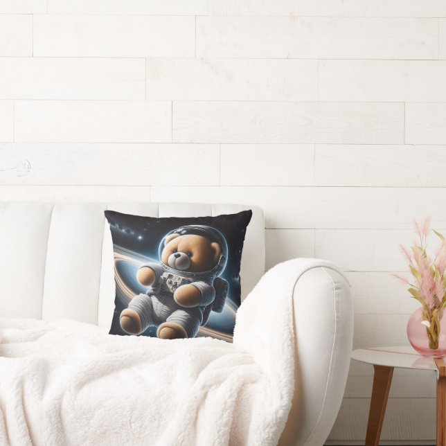 Weltraumteddybär Astronautin Kissen (Liege)