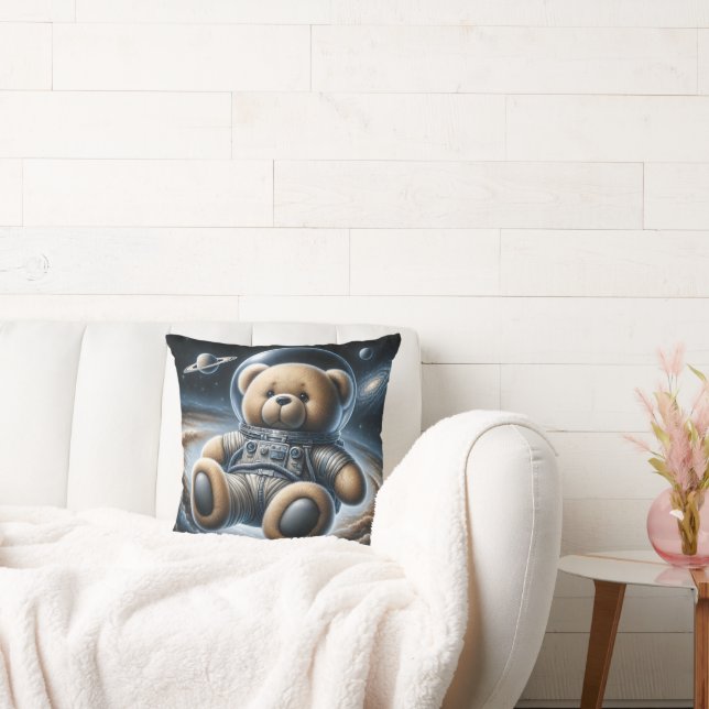 Weltraumteddybär Astronautin Kissen (Liege)