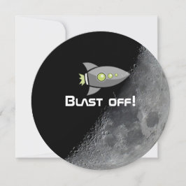 Weltraumthematisches Party Personalisiert Einladung