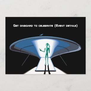 Weltraumthemen firmen/Erwachsenen-Party individuel Einladung