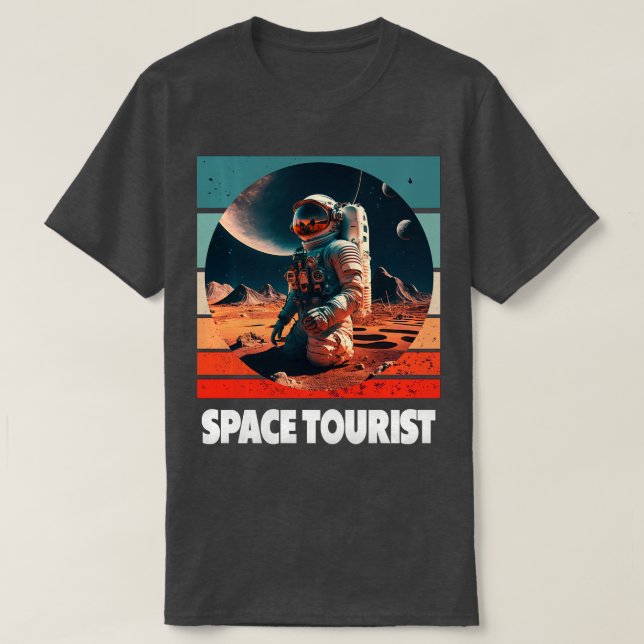 Weltraumtourismus Weltraumraumflugzeug Lon T-Shirt (Design vorne)