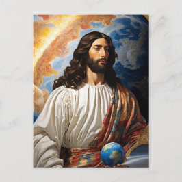 *~* Weltraumuniverse Heilung AP50 Jesus Holding Ea Postkarte