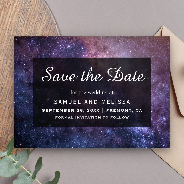 Weltraumuniversum Galaxie Hochzeit Save The Date (Von Creator hochgeladen)