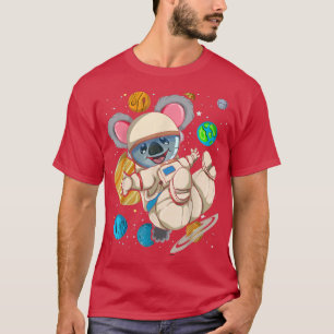 Weltraumwissenschaft Koala Zoo Tierraumplaneten As T-Shirt