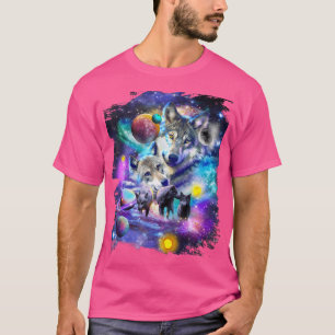 Weltraumwolf-Familie Howling Galactic H T-Shirt