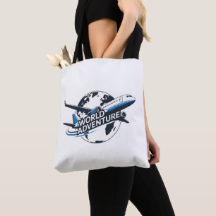 Weltreise-Flugzeug-Globus-Reisetasche Tasche