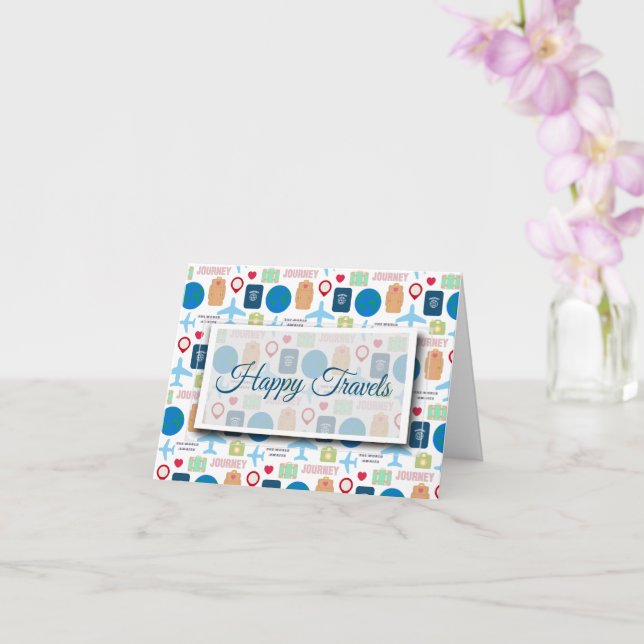 Weltreise geklappt karte (Orchidee)