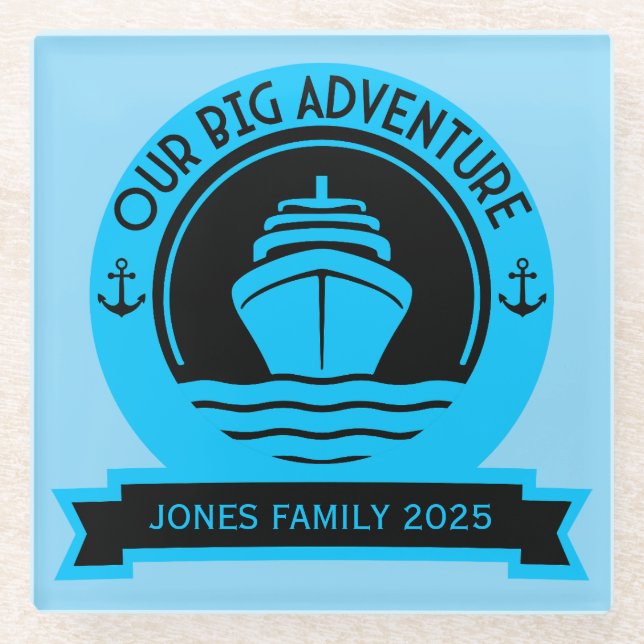 Weltreise Glasuntersetzer (Vorderseite)