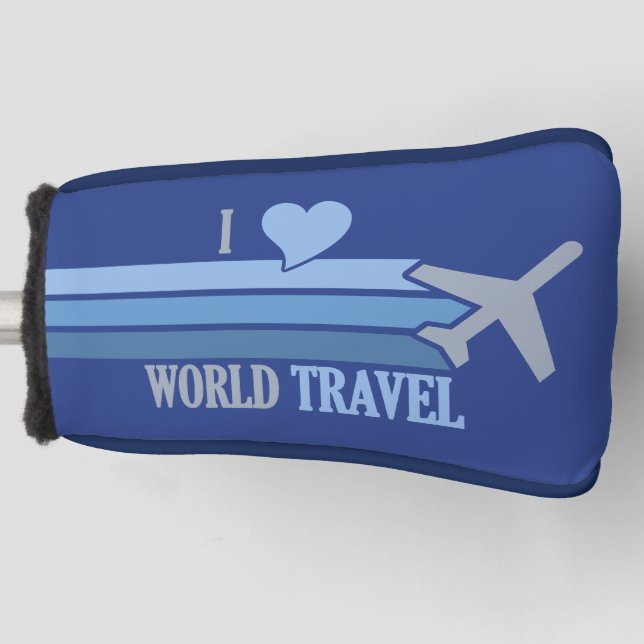 Weltreise Golf Headcover (Vorderseite)