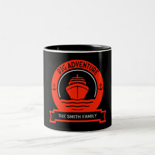 Weltreise Zweifarbige Tasse