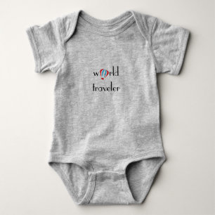 Weltreisend-Logo Baby Strampler