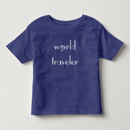 Weltreisend-Logo-Kleinkind-T-Shirt Kleinkind T-shirt