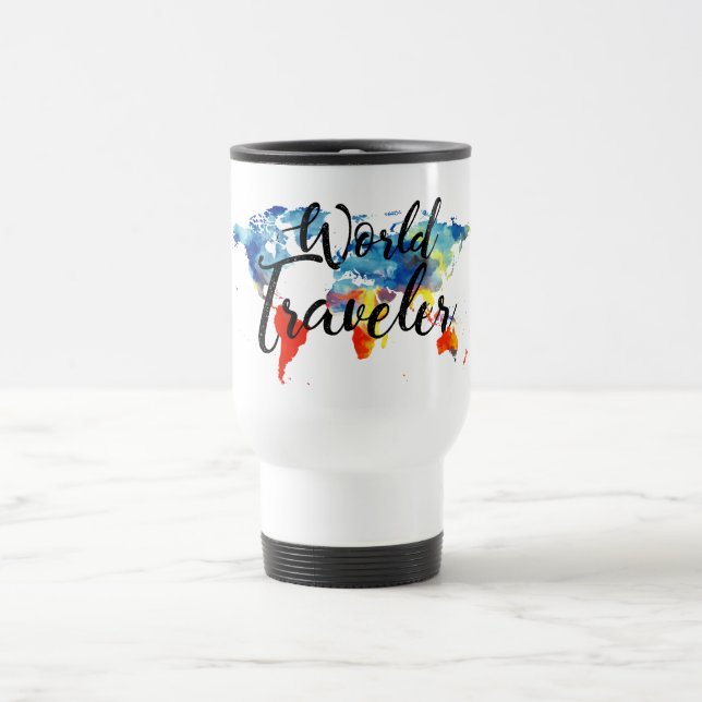WELTreisend-ROSTFREIER STAHL-REISE-TASSE Reisebecher (Mittel)