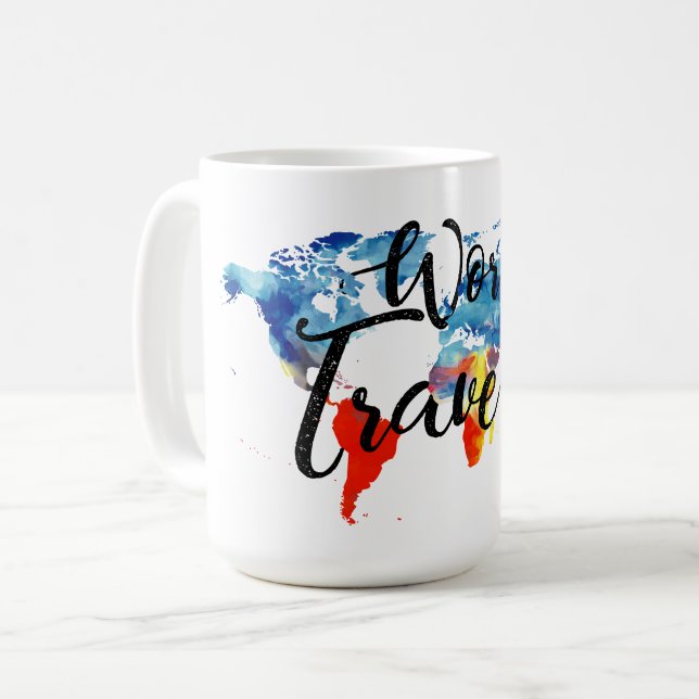 WELTreisend-TASSE Kaffeetasse (Vorderseite Links)
