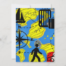 Weltreisende Feiertagskarte