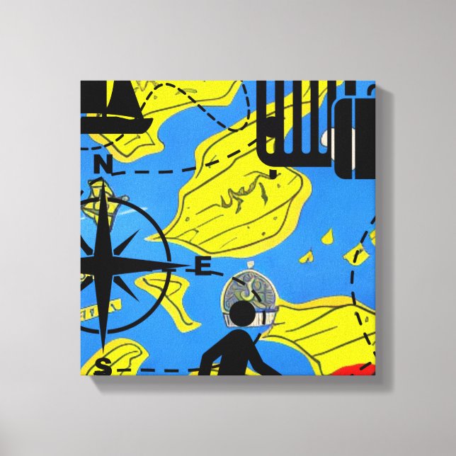 Weltreisende Leinwanddruck (Vorderseite)