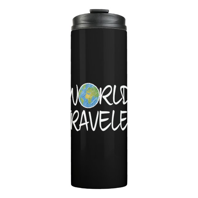 Weltreisende Thermosbecher (Vorderseite)