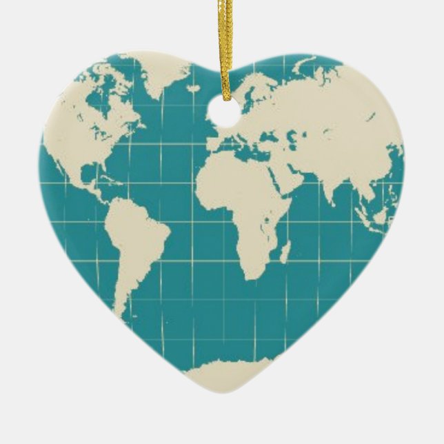 Weltreisender Keramikornament (Vorne)