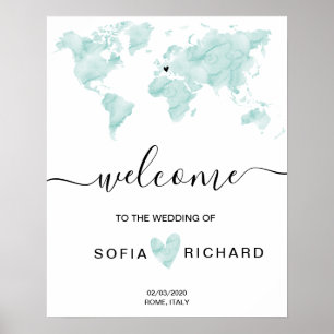 Weltrekord - Watercolor entfernt Herz Poster
