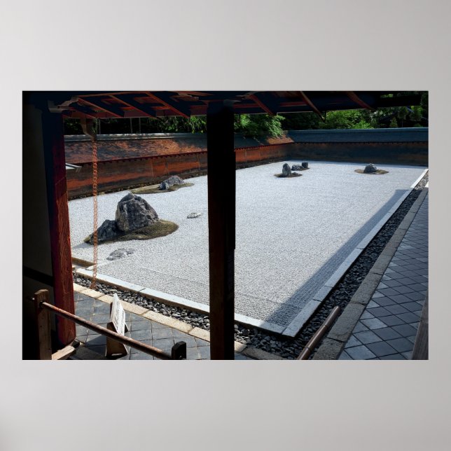 WELTRENOWN RYOANJI KARE SANSUI GARDEN - KYOTO POSTER (Vorne)