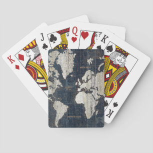 Welts-Karten-Blau Spielkarten