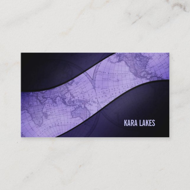 Welts-Karten-Visitenkarten Visitenkarte (Vorderseite)