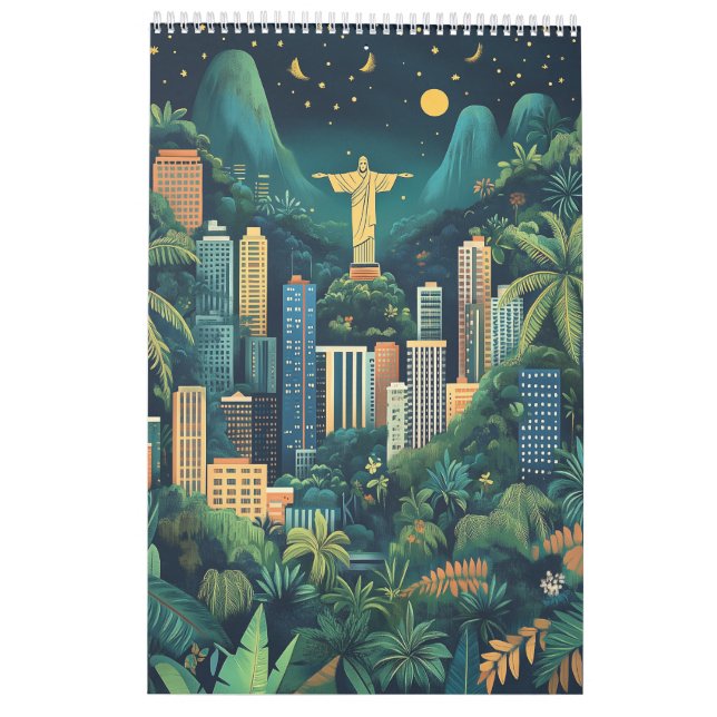 Weltstädte - Illustrationen Kalender (Rückseite)