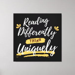 Weltsyslexie Leinwanddruck